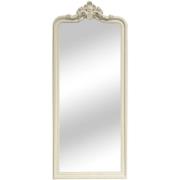 Astoria Ornate Leaner Bedroom Wall Mirror In Cream Frame