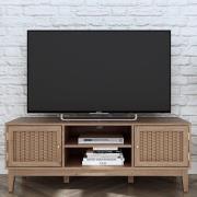 Burdon Wooden TV Stand With 2 Doors In Oak