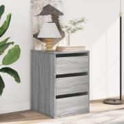 Flint Wooden Chest Of 3 Drawers In Grey Sonoma