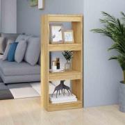 Jupiter Wooden Bookcase With 3 Compartments In Natural