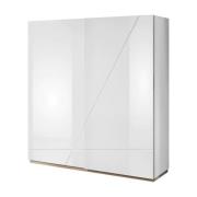 Fargo High Gloss Wardrobe With 2 Sliding Doors In White