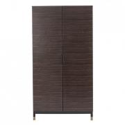 Balta Wooden Wardrobe With 2 Doors In Ebony