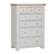 Dawson Wooden Chest Of 8 Drawers Tall In Taupe