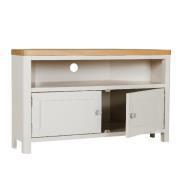 Folsom Wooden TV Stand With 2 Drawers In Natural