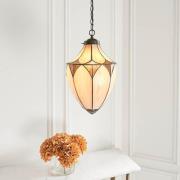 Bathurst Bevelled Glass Pendant Light In Antique Brass