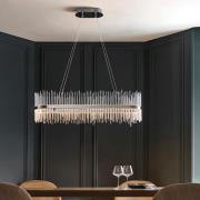 Grimsby Clear Glass Large Pendant Ceiling Light In Chrome