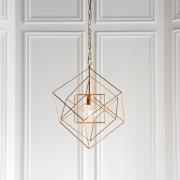 Manteo Metal Geometric Pendant Ceiling Light In Antique Gold