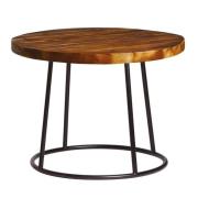 Morkan Industrial 60cm Rustic Coffee Table With Raw Frame