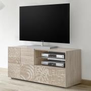 Ardent Wooden TV Stand With 1 Door 1 Drawer In Sonoma Oak