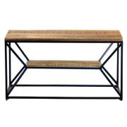 Adel Wooden TV Stand With Metal Frame In Natural