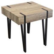 Canyonville Wooden Lamp Table With Black Frame In Natural