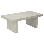 ville Wooden Rectangular Coffee Table In Herringbone Light
