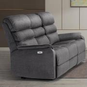 Sanur Fabric Electric Recliner 3 Seater Sofa In Grey
