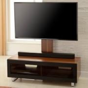 Muncie Large Wooden TV Stand With Metal Bracket In Walnut